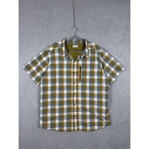 Columbia Mens Shirt Button Up Omni‎ Wick Advanced Evaporation Plaid 2XL
